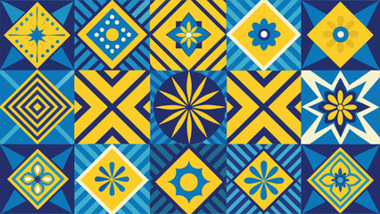 A graphic collection of seamless patterns, highlighting unique textures and styles for use in design work..eps