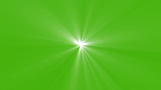 white gray light ray 4k loop animation on green screen. Shining star and light rays motion graphics with green screen.
 Twinkle stars light on green screen background.