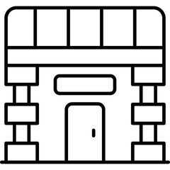 Joglo House Icon Vector Element