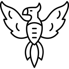 Kasuari Bird Icon Vector Element