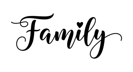 Family A Handwritten Calligraphy Design