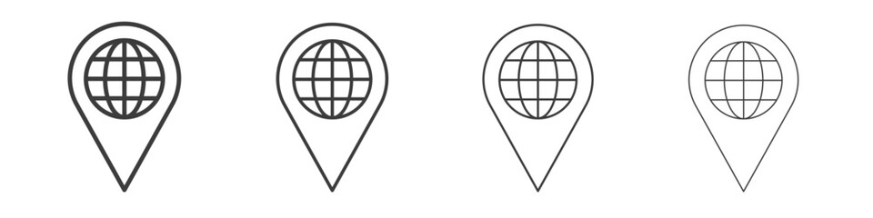 Global forum icon symbol. Vector isolated illustration.