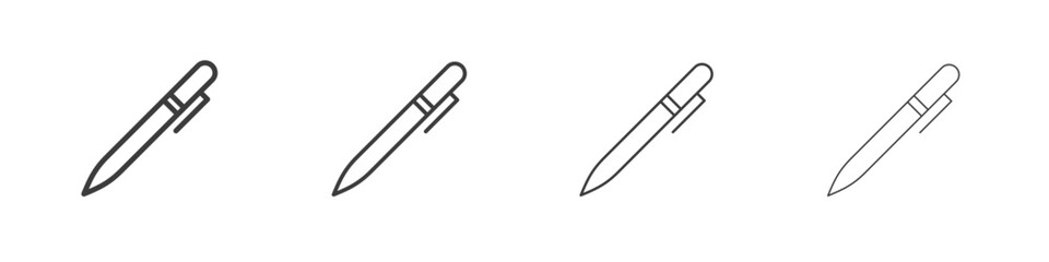 Fountain pen icon symbol. Vector isolated illustration.