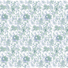 All over asian embroidery pattern design for digital print on fabric.	