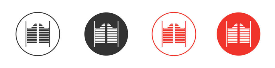 Saloon door icon symbol for your website design, logo, app, UI.