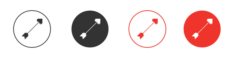 Love arrow icon symbol for your website design, logo, app, UI.