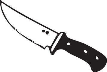 knife on a white background