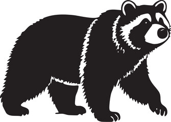 bear on a white background