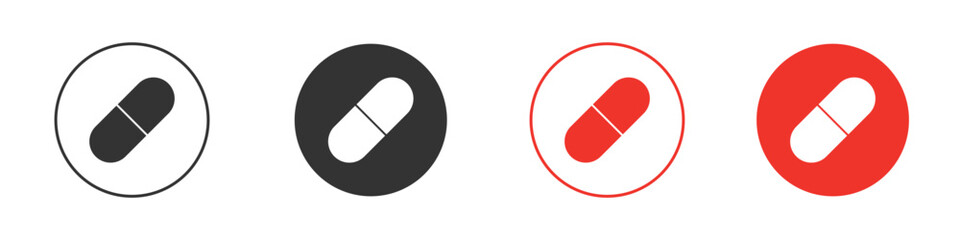 Capsule icon symbol for your website design, logo, app, UI.
