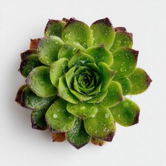 Close-up of a succulent with water droplets