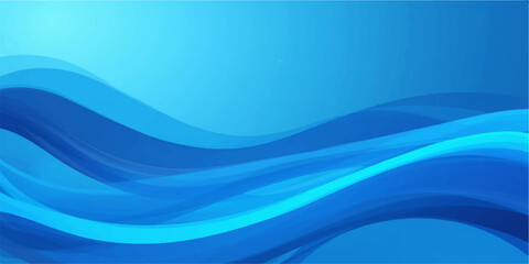 Abstract blue wave background with a smooth, futuristic, and dynamic curve design