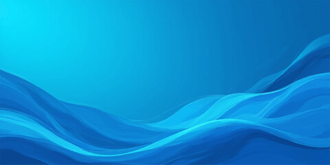 Abstract blue wave design with flowing light and energy lines
