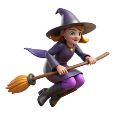 Halloween witch broomstick prop