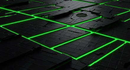 Neon Grid Matrix