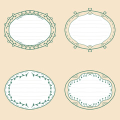 Doodle Hand Drawn Vector Frame Bundle