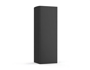 Blank black cardboard box