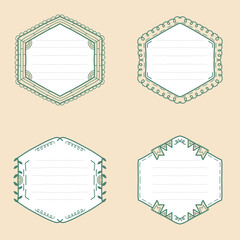 Doodle Hand Drawn Vector Frame Bundle