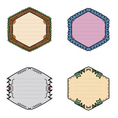 Doodle Hand Drawn Vector Frame Bundle