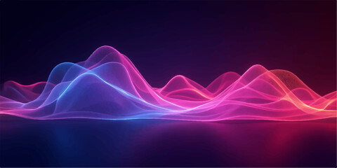 Flowing bright blue and purple smoke with smooth curved lines, an artistic wallpaper design with a flowing motion and colorful background