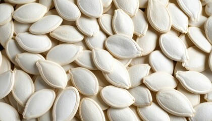 White pumpkin seeds background