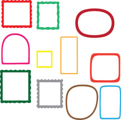 Frame Clipart: Free Scalloped & Simple Shapes Vector