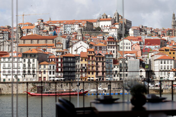 Estuary of Douro river in Porto, Portugal