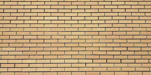 Fototapeta premium Texture of monolithic brick wall. Background with beige concrete blocks.