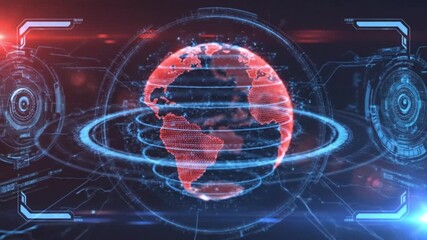 global news alert digital earth interface - Powered by Adobe