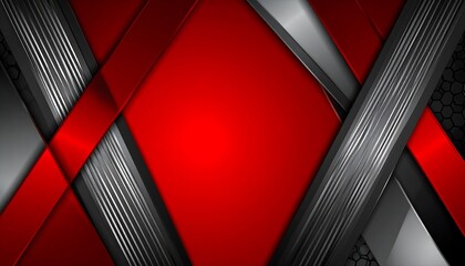 Abstract red and grey design