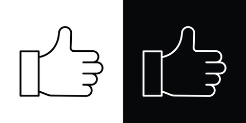 thumbs up icon Illustration. Vector Graphic. EPS 10