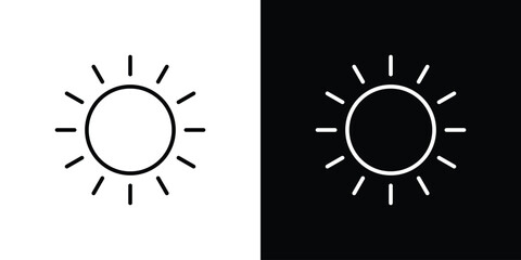 Sun icon Illustration. Vector Graphic. EPS 10