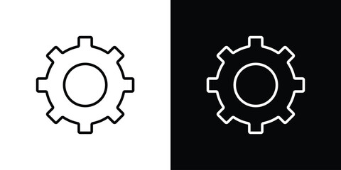 Settings gear icon Illustration. Vector Graphic. EPS 10
