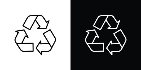 Recycling icon Illustration. Vector Graphic. EPS 10