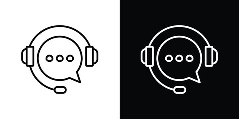 Live chat icon Illustration. Vector Graphic. EPS 10