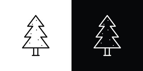 Christmas tree icon Illustration. Vector Graphic. EPS 10