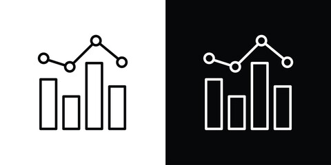 Chart icon Illustration. Vector Graphic. EPS 10