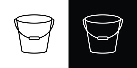 Bucket icon Illustration. Vector Graphic. EPS 10