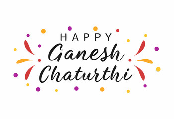 Happy Ganesh Chaturthi Vector Illustration