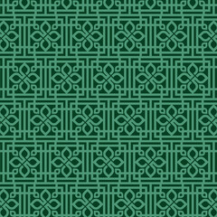 Fototapeta premium Pattern_Square_Geometric_Green_10