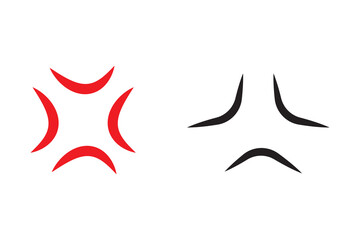 Anger Sign. Frustration Icon. Rage. Vector.