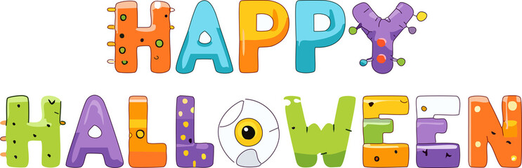 Playful cartoon vector text that says 