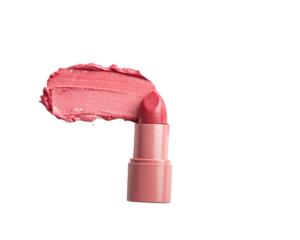 pink lipstick polish stroke