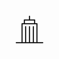 single building icon icon sign vector