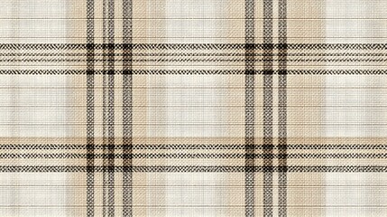 Refined Soft Plaid Pattern with Beige and Creamy Tones for Minimalist Textile, Digital Background, and Stationery Projects