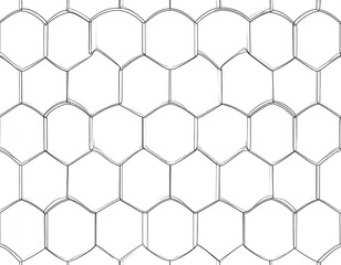 Obraz premium Geometric, repeating hexagon pattern