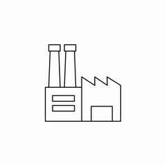 factory building icon icon sign vector