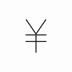 yen currency symbol icon sign vector
