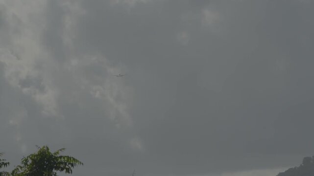 Overcast skies over the landscape, foreshadowing potential storms