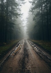 Obraz premium Whispers of the Misty Path