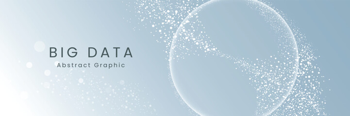 Big data abstract. Deep learning concept. Tech visual for screen template. AI abstract backdrop. Abstract stream information with line and dot. Data transfer, data flow, large language model © Seanprai